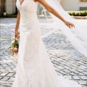 David’s Bridal size 10 wedding dress.